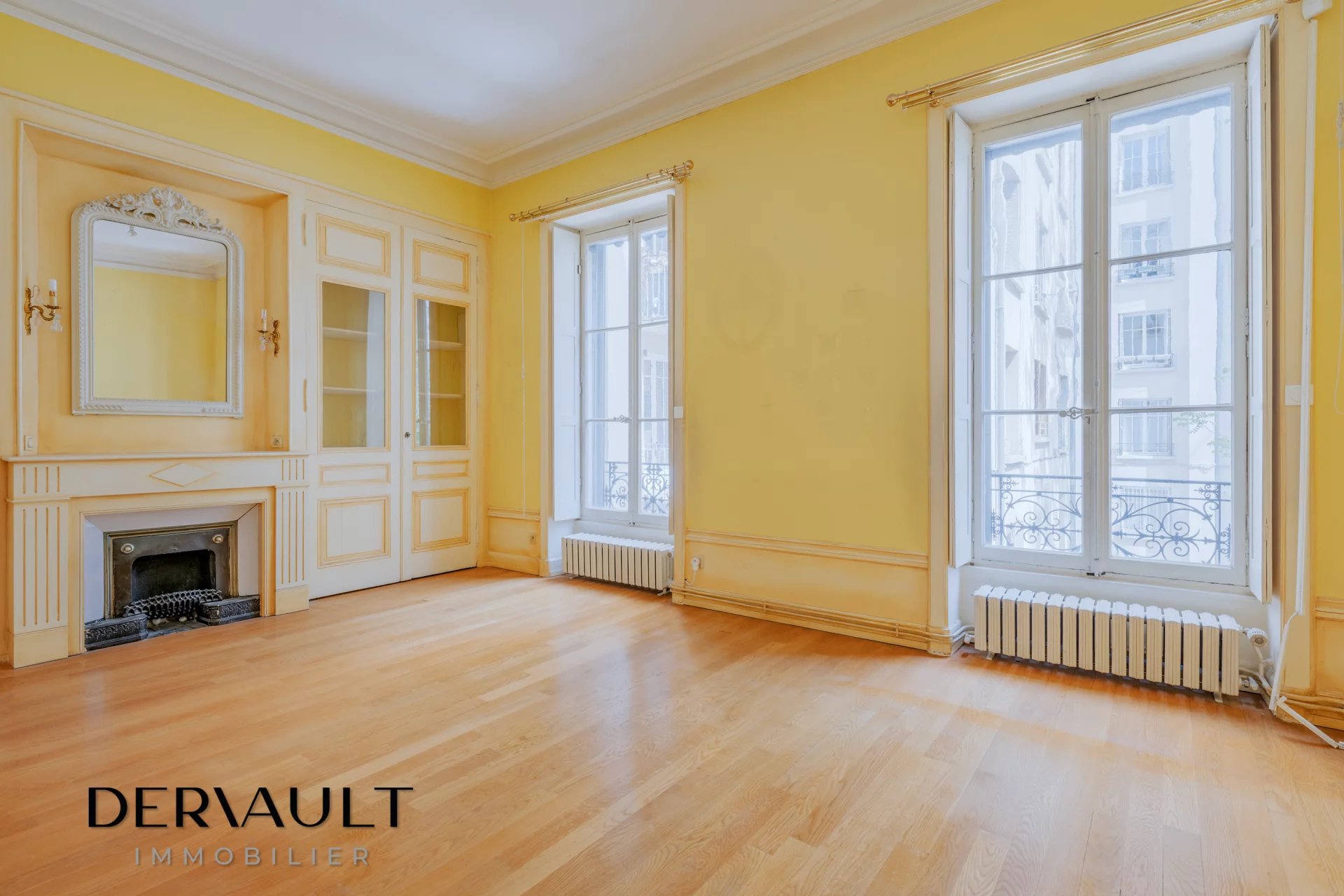 A vendre appartement 92 m² Lyon 6 – Place Maréchal Lyautey – 2 chambres, grands volumes, charme de l’ancien
