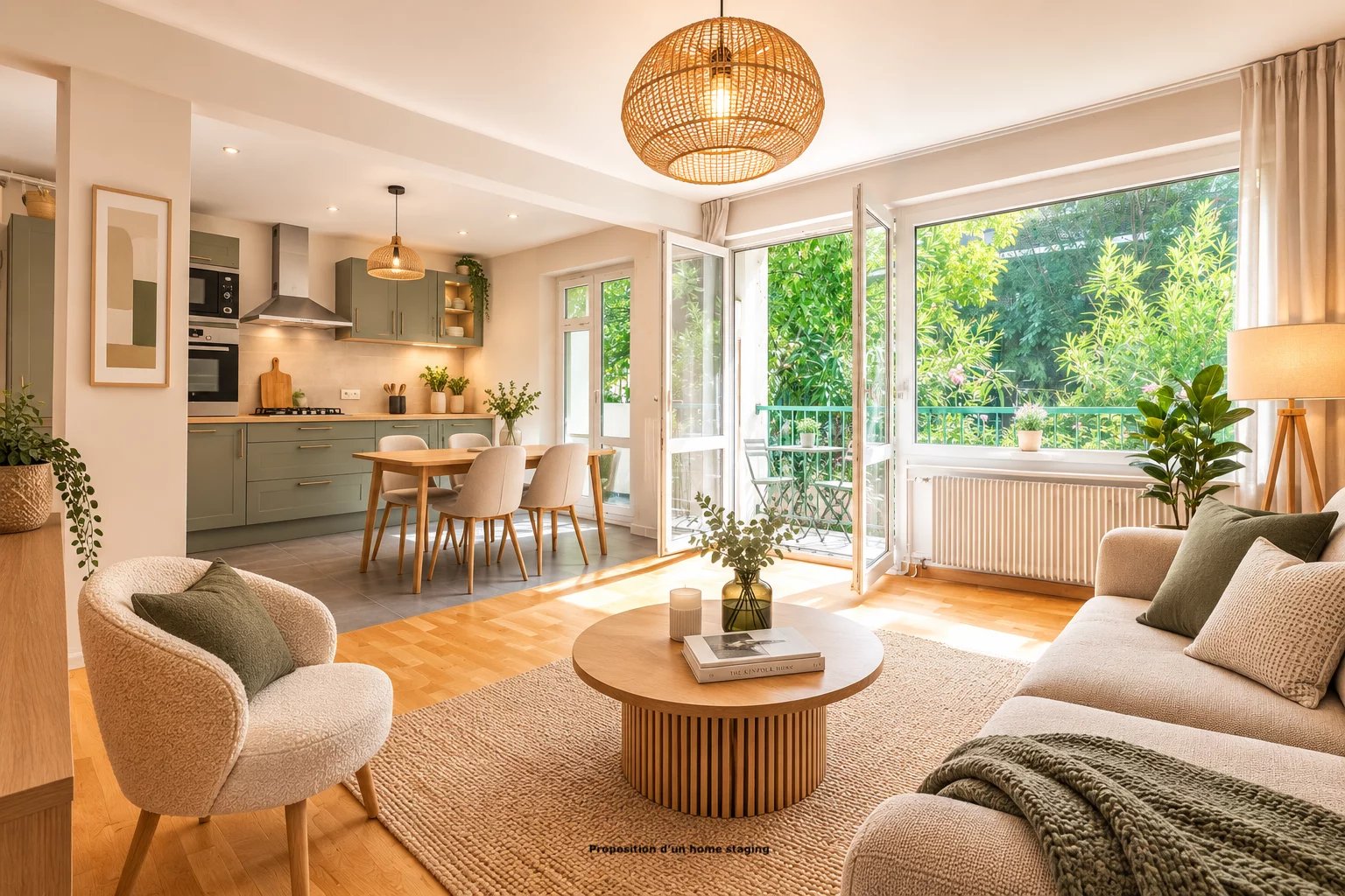 Lyon 7e/Jean Jaurès – T3 traversant – 57 m² – Balcon, parking
